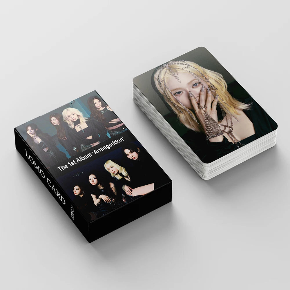 Photocards aespa - Paquet de 55 pièces (Solo & Groupe)