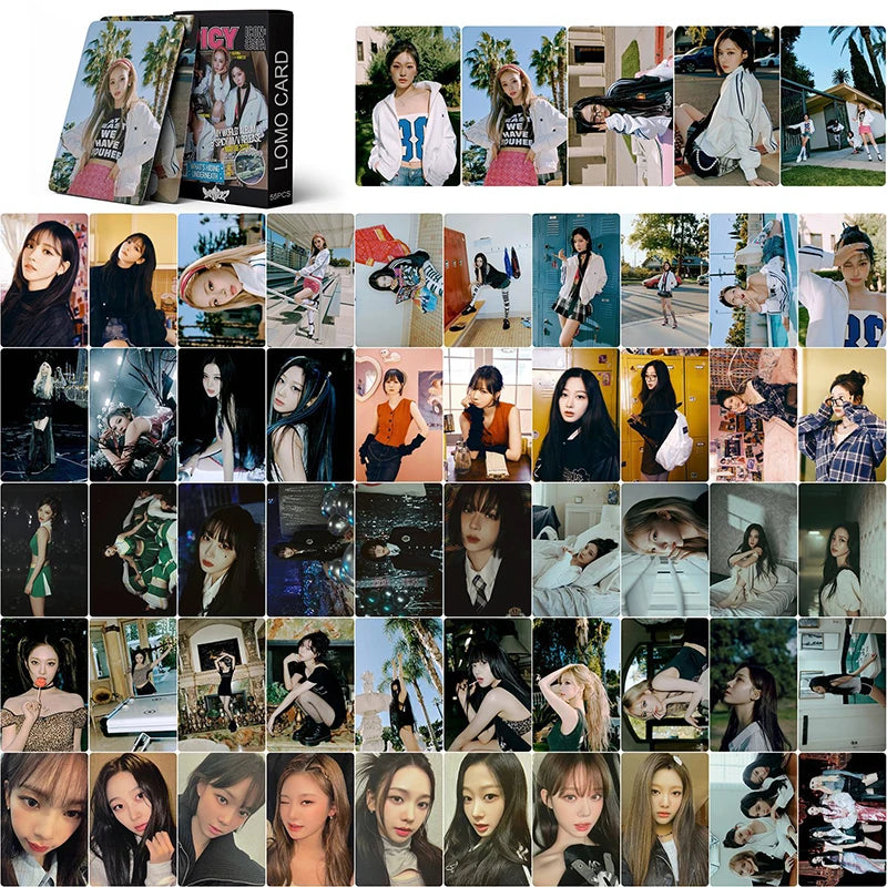 Photocards aespa - Paquet de 55 pièces (Solo & Groupe)