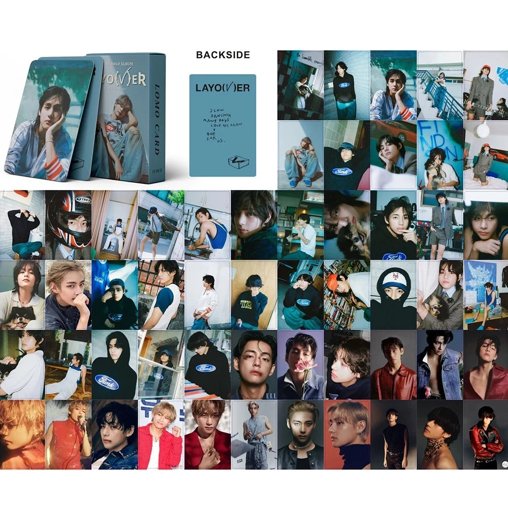 Photocards BTS - Paquet de 55 pièces (Solo & Groupe)