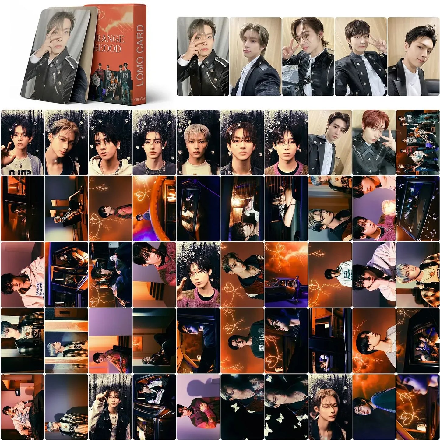 Photocards ENHYPEN - Paquet de 55 pièces (Solo & Groupe)